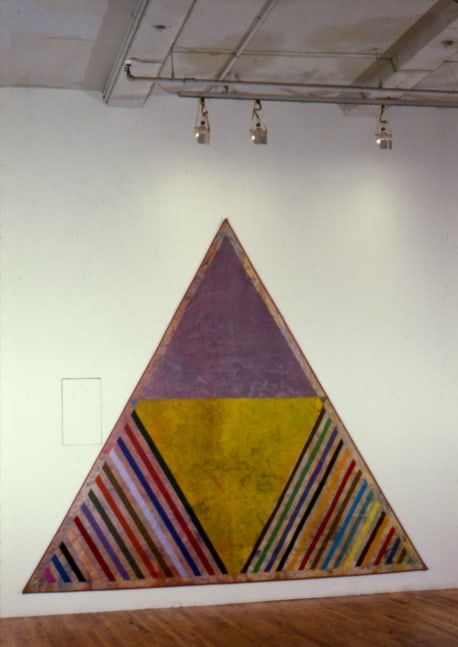 Alan Shields &quot;Cat Nip Tabs&quot; 1979-80 Acrylic, thread, canvas 9'9&quot; x 11'2&quot;