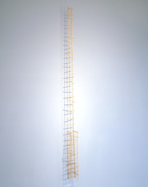 Robert Wilson "White Raven Hanging Chair" 2000 Beech 95 x 6 x 6"