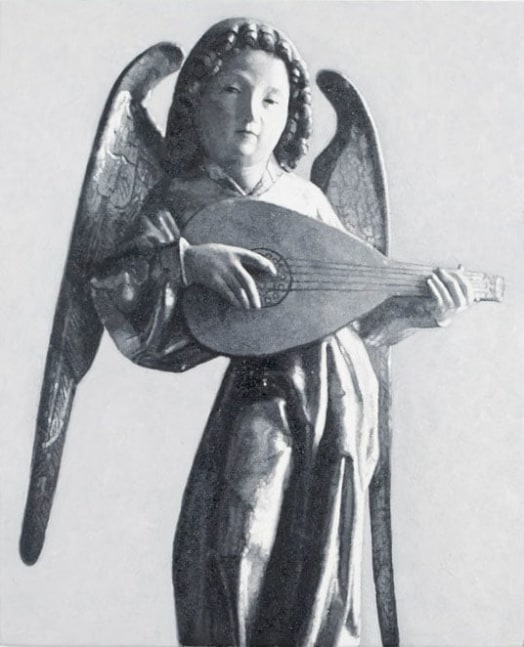 Rudolf Stingel "Unititled (Angel)" 2009 Oil on linen 16 x 13 in.