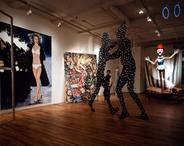 Installation view, Jonathan Borofsky, Paula Cooper Gallery, 155 Wooster Street, New York, November 5 - December 3, 1983. © Jonathan Borofsky. Courtesy Paula Cooper Gallery, New York. Photo: Eeva Inkeri.