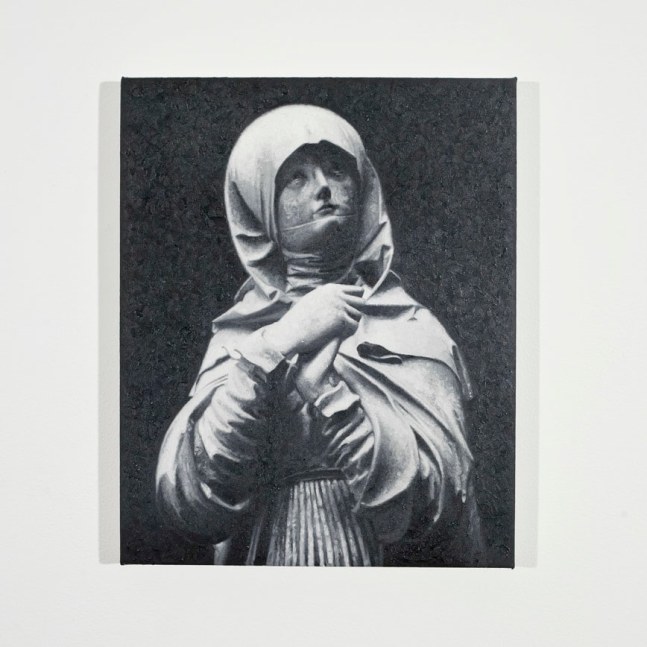 Rudolf Stingel "Untitled (Madonna)" 2009 Oil on linen 16 x 13 in.