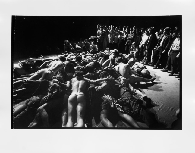 Peter Moore Untitled (The Living Theater, "Paradise Now"), September 27, 1968 gelatin silver print paper: 11 x 14 in. (27.9 x 35.6 cm) image: 8 x 11 3/4 in. (20.3 x 29.8 cm)