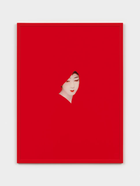 Sarah Charlesworth Red Mask, 1983 Cibachrome with lacquered wood frame 42 x 31 in. (106.7 x 81.3 cm) AP 3 from an Edition of 3 + 3 APs