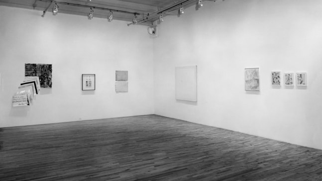 Installation view, Drawings and Other Works, Paula Cooper Gallery, 155 Wooster Street, New York, December 7 1974 - January 8 1975. Photo: Geoffrey Clements.