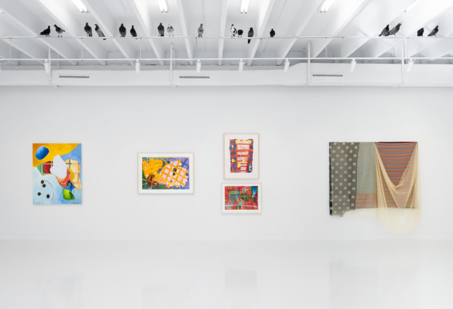 Installation view, FOUR PLAY: Eric N. Mack, Cynthia Hawkins, Alan Shields, Sol LeWitt, Paula Cooper Gallery, West Palm Beach, Florida, February 1 – March 2, 2025. Photo: Oriol Tarridas.