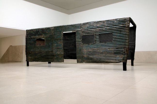 Robert Grosvenor Untitled, 1987-88 steel, plastic, 75 x 96 x 245 inches 190.5 x 243.8 x 622.3 cm