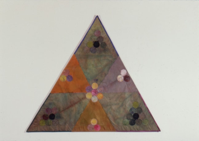 Alan Shields &quot;Cotton Pickin, Cotton Picker&quot; 1979-80 Acrylic, thread, canvas 55 1/2&quot; x 61&quot;