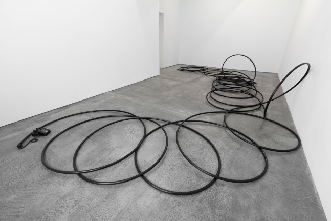 Christian Marclay
Extended Phone II, 1994
telephone and plastic tubing
dimensions variable