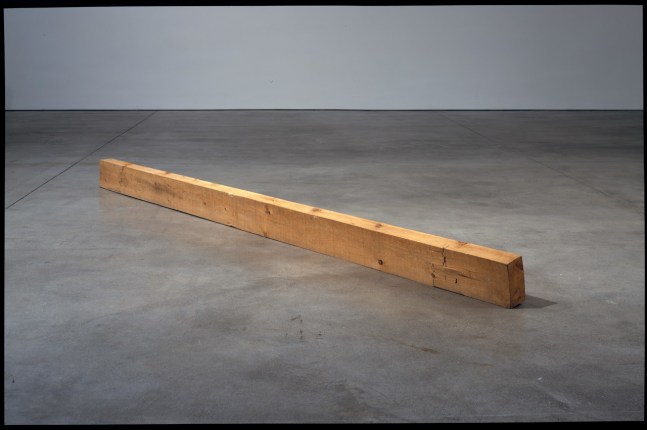 Robert Grosvenor "Untitled" 1975 Pine 7 1/4 x 135 1/2 x 3 1/2"