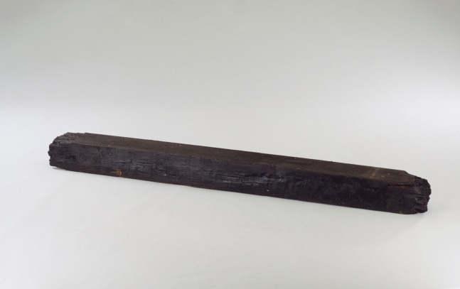 Robert Grosvenor Untitled, 1975 wood, creosote, grease 8 x 102 x 9 inches (20.3 x 259.1 x 22.9 cm)