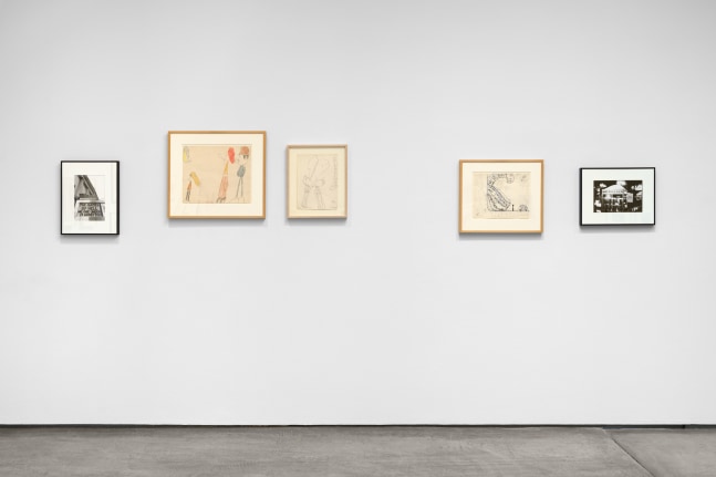 Installation view, Peter Moore & Claes Oldenburg New York Streets & Signs, Paula Cooper Gallery, New York, April 17 – June 14, 2025. Courtesy Paula Cooper Gallery, New York.Photo: Steven Probert