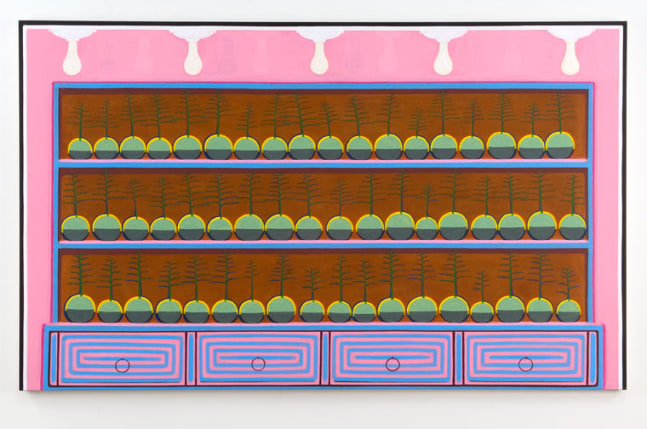Dan Walsh "Bounty" 2007 Oil on canvas 55 x 90 in.