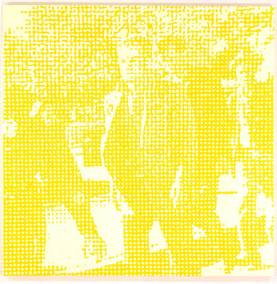 Wayne Gonzales &quot;Three Tramps&quot; 2001 Acrylic on canvas 84 x 84 in.