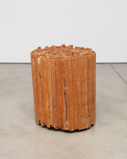 Jackie Winsor Solid Lattice, 1970 wood and nails 27 x 24 x 22 in. (68.6 x 61 x 55.9 cm)