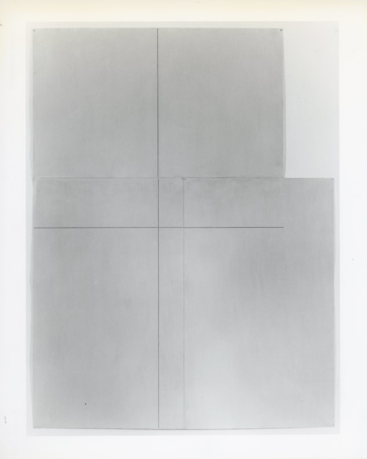 Robert Mangold &quot;Painting Yellow&quot; 1980 Acrylic, pencil on paper 63&quot; x 47 3/16&quot;