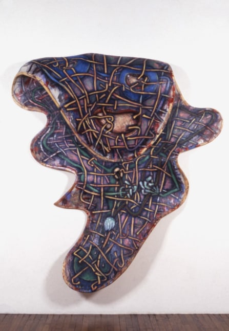 Elizabeth Murray &quot;Specs&quot; 1992 Oil on canvas 92 3/4&quot; x 81 7/8&quot; x 16&quot;