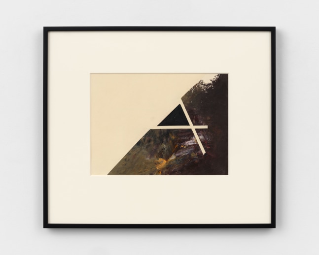 Jay DeFeo, Summer Landscape, 1982, oil on paper, 9 5/16 x 12 1/2 inches (23.7 x 31.8 cm)