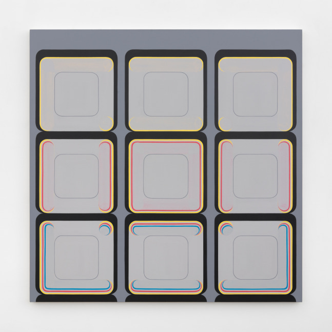 Dan Walsh Channel, 2020 acrylic on canvas 55 x 55 in. (139.7 x 139.7 cm)