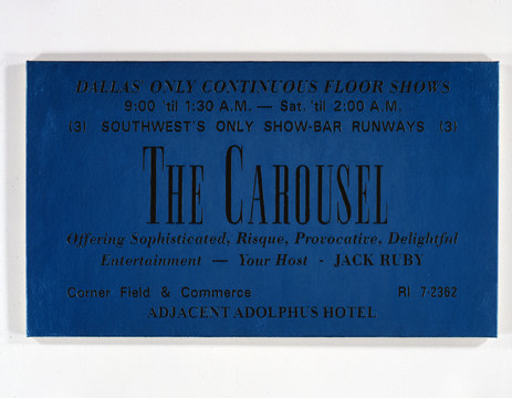 Wayne Gonzales &quot;Blue Carousel&quot; 2001 Acryluc on canvas 33 1/2 x 58 in.