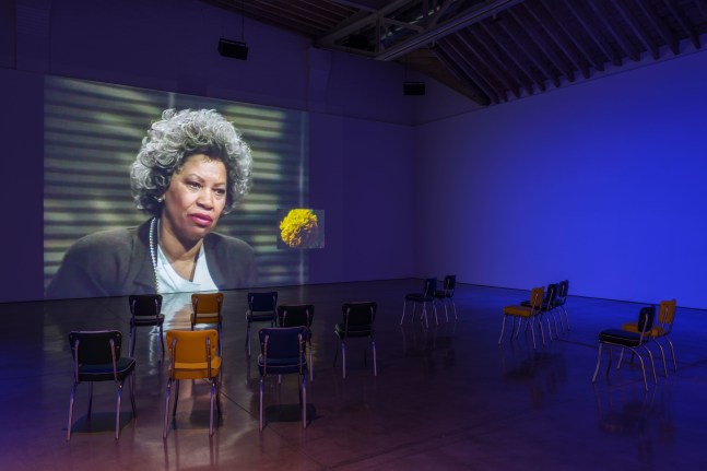 Installation view, Ja'Tovia Gary, You Smell Like Outside..., Paula Cooper Gallery, February 11 – March 11, 2023.