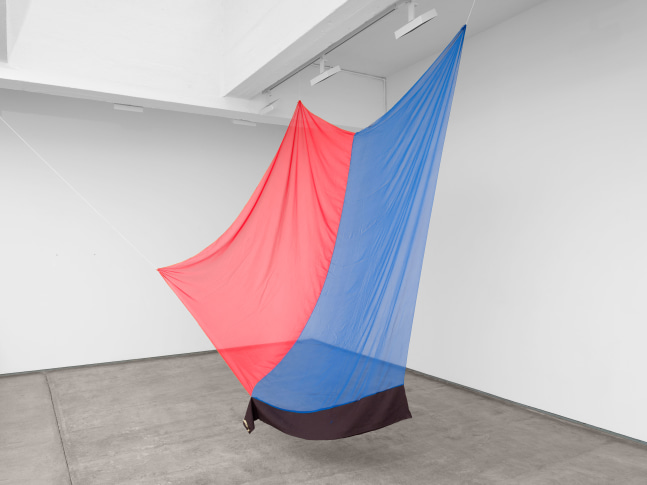Eric N. Mack 
Blue Duet II, 2018
polyester and silk organza
98 1/8 x 107 7/8 x 112 1/8 in. (249.2 x 274 x 284.8 cm)