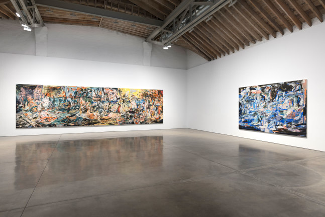 Installation view, Cecily Brown, A Day! Help! Help! Another Day!, October 27 – December 2, 2017