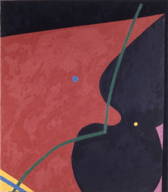 Elizabeth Murray &quot;Spring Point&quot; 1977 Oil on canvas 48&quot; x 41.75&quot;