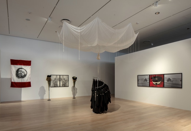 Installation view: "Terry Adkins: Infinity Is Always Less Than One" at the Institute of Contemporary Art, Miami. May 17 – Sept 23, 2018. Photo: Fredrik Nilsen Studio.