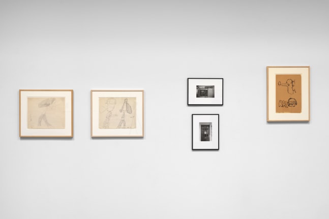 Installation view, Peter Moore & Claes Oldenburg New York Streets & Signs, Paula Cooper Gallery, New York, April 17 – June 14, 2025. Courtesy Paula Cooper Gallery, New York. Photo: Steven Probert