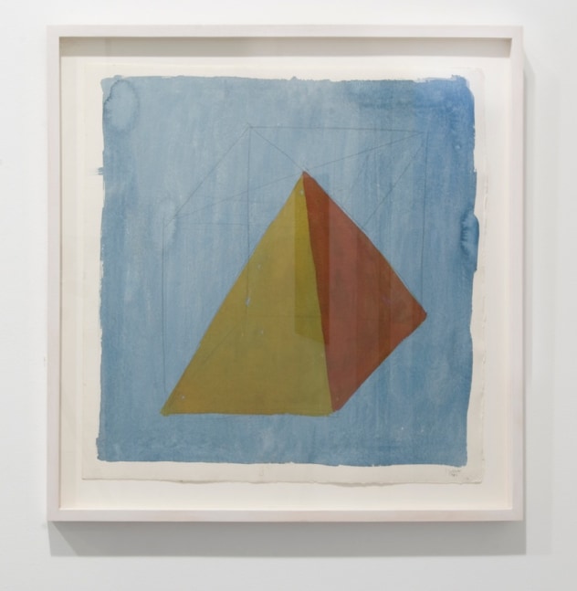 Sol LeWitt "Isometric Pyramid" 1984 Gouache on paper 22 x 22 in.