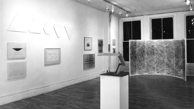 Installation view, Drawing Exhibition, December 1 1970 - January 31 1971, Paula Cooper Gallery, 96-100 Prince Street, New York. Photo: Walter Russell.