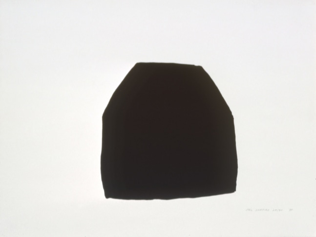 Joel Shapiro "Untitled (Black)" 1979-90 Lithograph on Arches Cover printed in black from an aluminum plate 22 x 29 3/4 in.