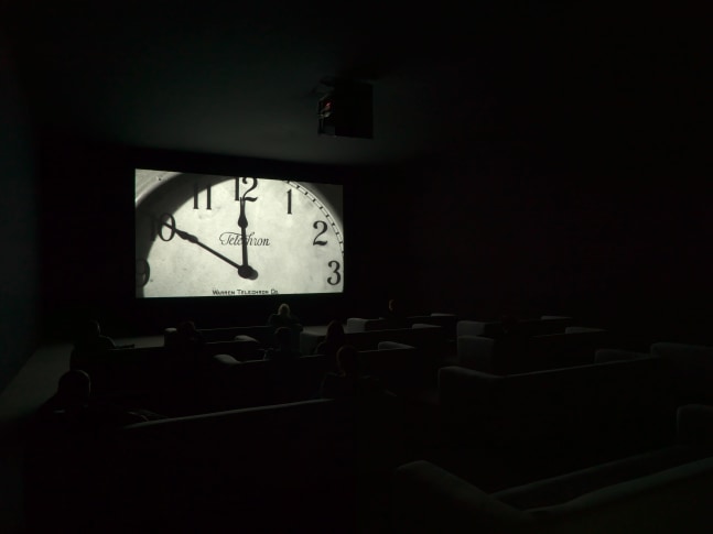 Installation view, Christian Marclay, The Clock, January 21 – February 19, 2011