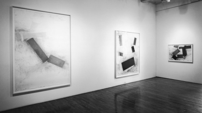 Installation view, Drawings and Paintings, Paula Cooper Gallery, 155 Wooster Street, New York, March 3 - 31, 1988. © 2025 Joel Shapiro / Artists Rights Society (ARS), New York. Courtesy Paula Cooper Gallery, New York. Photo: Geoffrey Clements.