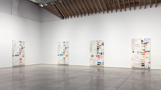 Installation view, Kelley Walker, March 3 – April 18, 2015