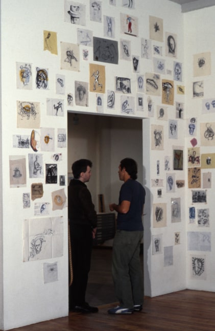Installation view, Jonathan Borofsky, Paula Cooper Gallery, 155 Wooster Street, New York, March 10 - April 7 1979. © Jonathan Borofsky. Courtesy Paula Cooper Gallery, New York. Photo: Geoffrey Clements.