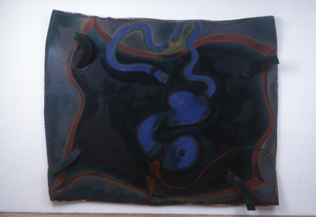 Elizabeth Murray &quot;Untitled&quot; 1986 Oil on 2 canvases 122&quot; x 150 1/4&quot; x 13&quot;