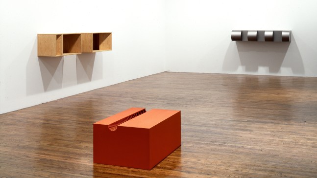 Installation view, Donald Judd, Paula Cooper Gallery, 155 Wooster Street, New York, NY (February 2 – 25, 1995.) Photo: D. James Dee