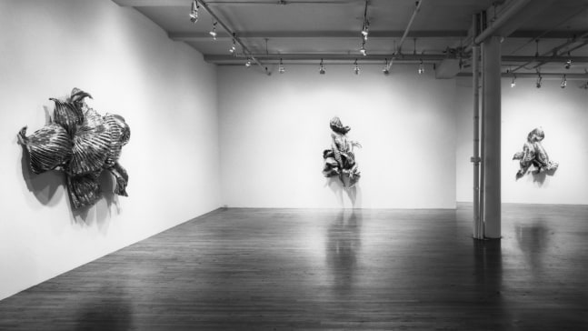 Installation view, Trophies, Paula Cooper Gallery, 155 Wooster Street, New York, September 4 - 29, 1990. © Lynda Benglis / Licensed by Artists Rights Society (ARS) New York. Courtesy PACE, New York, and Paula Cooper Gallery, New York. Photo: Geoffrey Clements.