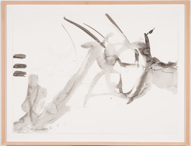 Mark di Suvero, Untitled, 2007 pencil and ink on paper image: 22 x 29 3/4 in. (55.9 x 75.6 cm) frame: 26 1/2 x 34 1/4 in. (67.3 x 87 cm)