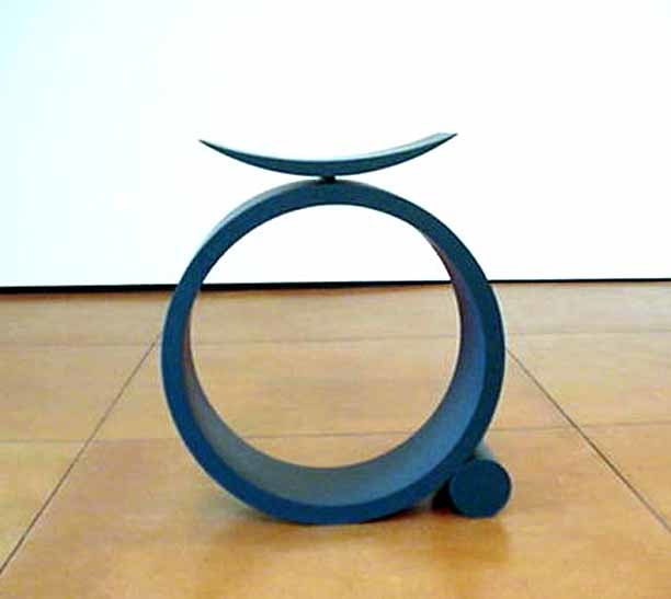 Robert Wilson "Queen's Chair" 1999 Wood, painted green 29 x 10 x 19"