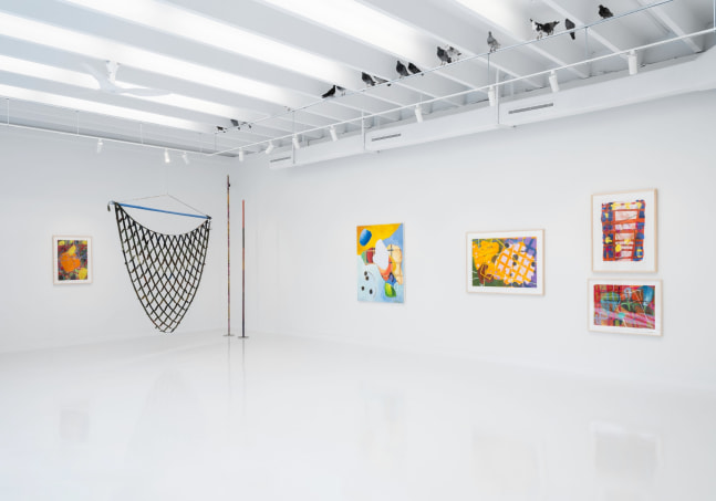 Installation view, FOUR PLAY: Eric N. Mack, Cynthia Hawkins, Alan Shields, Sol LeWitt, Paula Cooper Gallery, West Palm Beach, Florida, February 1 – March 2, 2025. Photo: Oriol Tarridas.