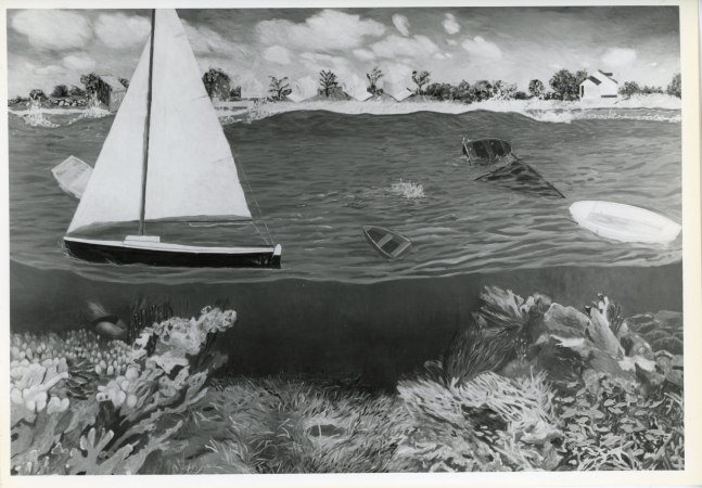 Jennifer Bartlett &quot;The Island&quot; 1984 Oil on canvas 108&quot; x 156&quot;