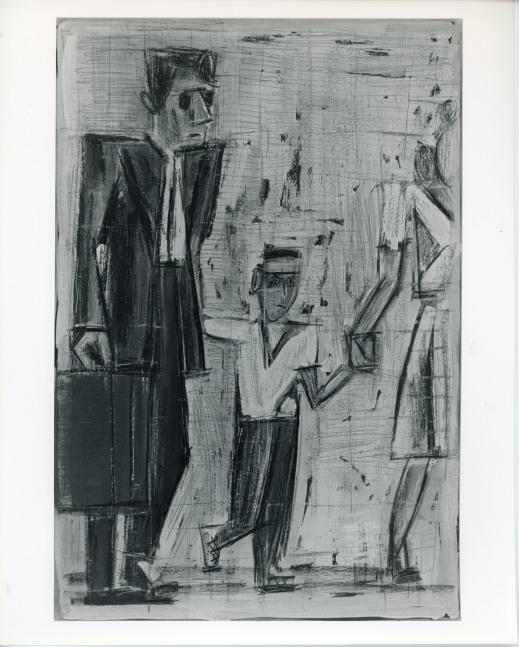 Michael Hurson &quot;Only Child&quot; 1988 Pencil, conte crayon on paper 21&quot; x 14&quot;