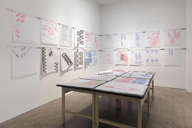 Installation view, Tauba Auerbach, A BROKEN STREAM, November 10 – December 15, 2018