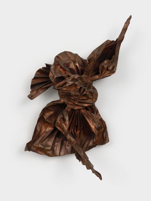 Lynda Benglis Brisco, 1987 sprayed zinc and copper over stainless steel mesh 54 x 31 1/2 x 19 1/2 in. (137.2 x 80 x 49.5 cm)