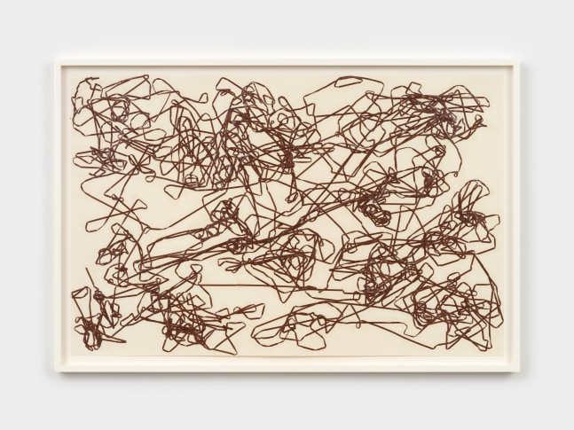 Christian Marclay
Untitled (from the series Taped Tape), 1994
collage of magnetic tape and adhesive tape on paper
26 x 40 in. (66 x 101.6 cm)
frame: 28 3/4 x 42 3/4 in. (73 x 108.6 cm)
&amp;copy; Christian Marclay. Courtesy Paula Cooper Gallery, New York
Photo: Steven Probert

크리스찬 마클레이
Untitled (from the series Taped Tape), 1994
종이에 자기 테이프와 접착 테이프 콜라주
26 x 40인치(66 x 101.6cm)
프레임: 28 3/4 x 42 3/4인치(73 x 108.6cm)
&amp;copy; Christian Marclay. Courtesy Paula Cooper Gallery, New York
Photo: Steven Probert