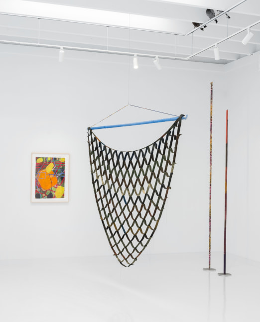 Installation view, FOUR PLAY: Eric N. Mack, Cynthia Hawkins, Alan Shields, Sol LeWitt, Paula Cooper Gallery, West Palm Beach, Florida, February 1 – March 2, 2025. Photo: Oriol Tarridas.