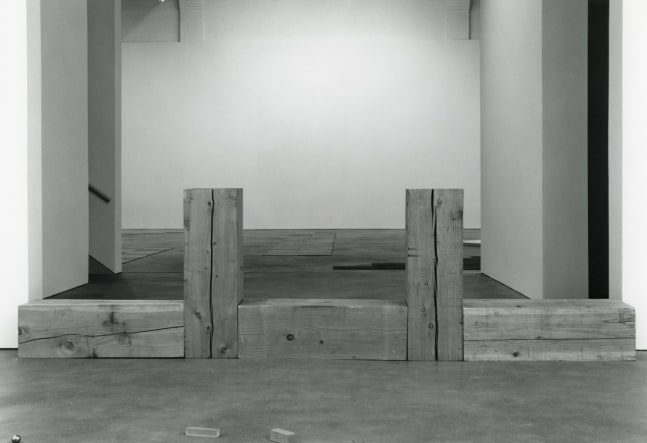 Carl Andre &quot;Distyle&quot; 1996 Eastern Pine, 5 units Overall 11&quot; x 10'10&quot; x 11&quot;