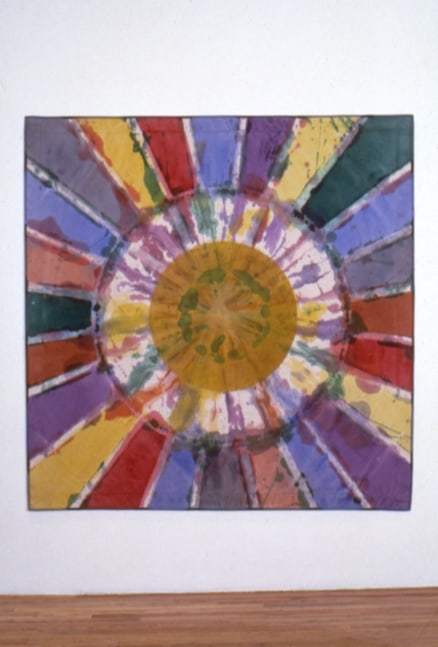 Alan Shields &quot;Big, Bang Theory&quot; 1985 Acrylic, cotton thread on canvas w/ cotton belting 70 1/2&quot; x 71&quot;